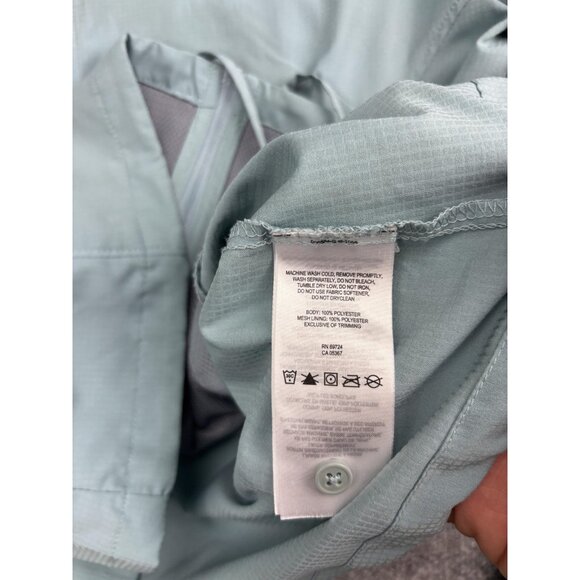 Columbia Jacket Womens Large Blue Omni-Shade Hooded Full Zip Sun Protection - Picture 6 of 7